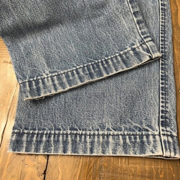 Vintage Dockers Khakis Classic Denim Blue Jeans Pleated Men's Size 31 - Picture 4 of 6